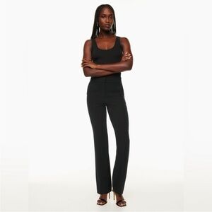 Aritzia Babaton Publish High Waisted Boot Cut Pant in black Sz 8